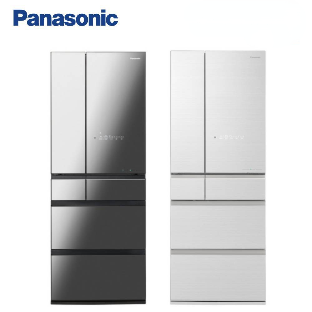 Panasonic 國際 NR-F658WX 650L 日本製 六門玻璃冰箱 鑽石黑 雲霧灰